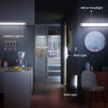 💡Wireless Motion Sensor LED Light Bar - Rechargeable & Magnetic Under Cabinet Lighting - Ultra-Thin Stick-on Night Light for Kitchen, Wardrobe, Stairs & Hallway (No Drilling Required)
