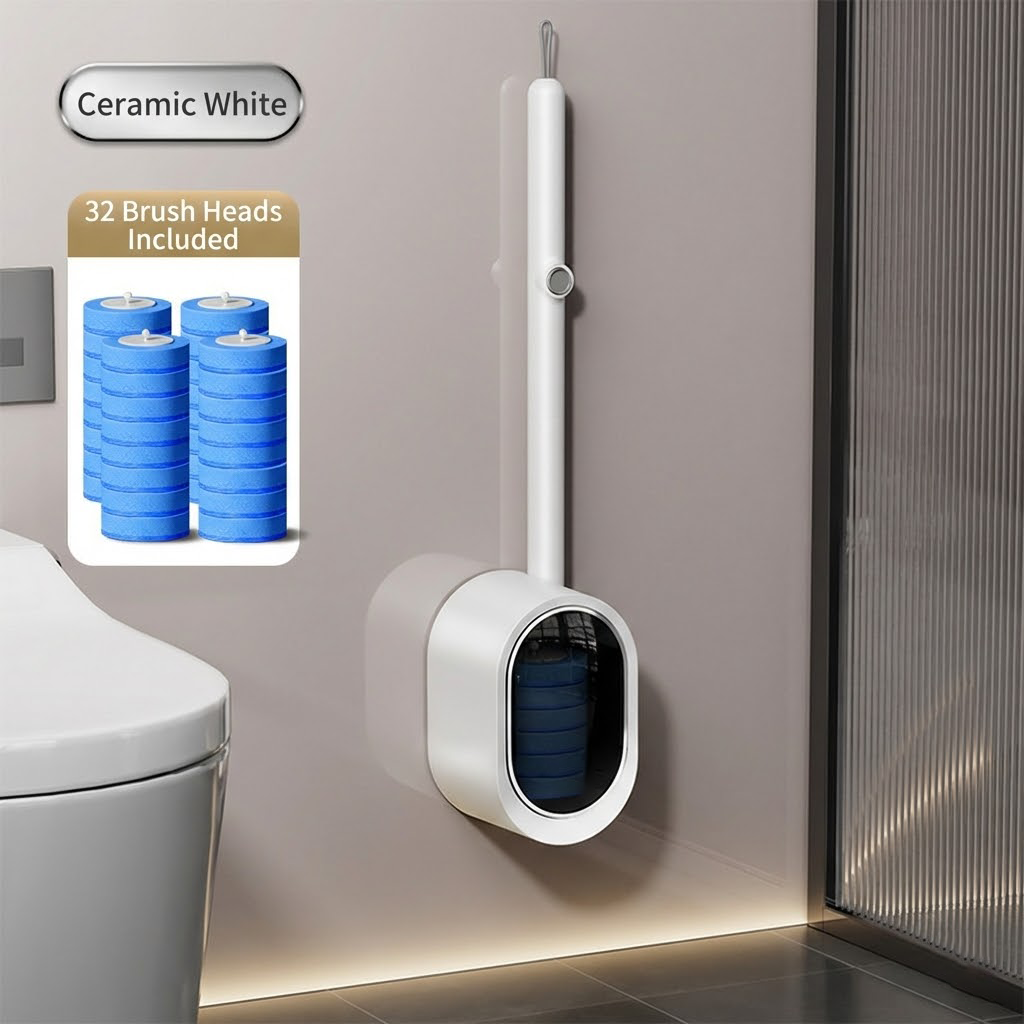 🪥Magic Clean Pre-Soaked Toilet Wand & Storage Caddy